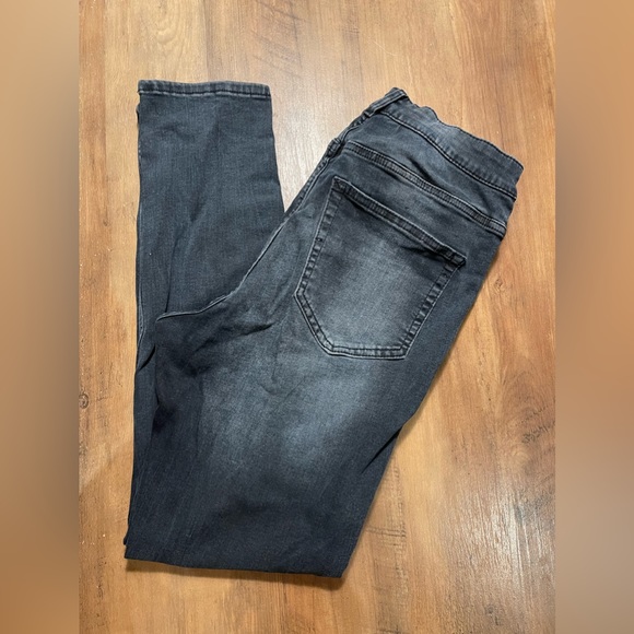 Blue high waisted tight and elastic jeans - Picture 4 of 9